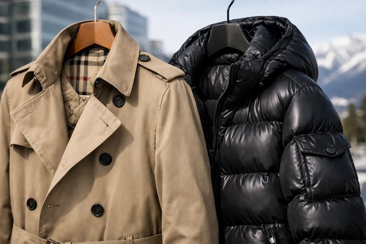 Burberry vs Moncler abrigos: cuál elegir