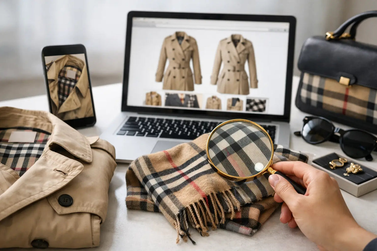 Cómo identificar prendas Burberry originales online