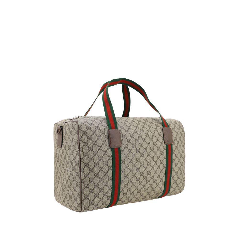 Gucci Brown Cotton Luggage And Travel