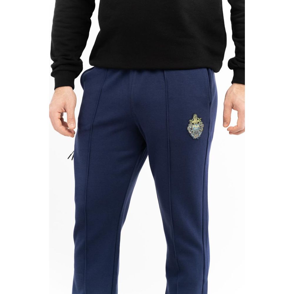 Fila Blue Cotton Joggers (Workout Pants)
