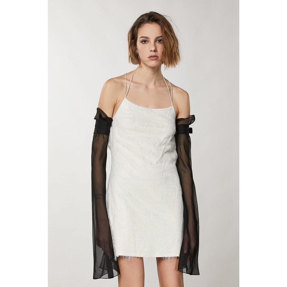 Patrizia Pepe Silver Polyamide Casual Dress