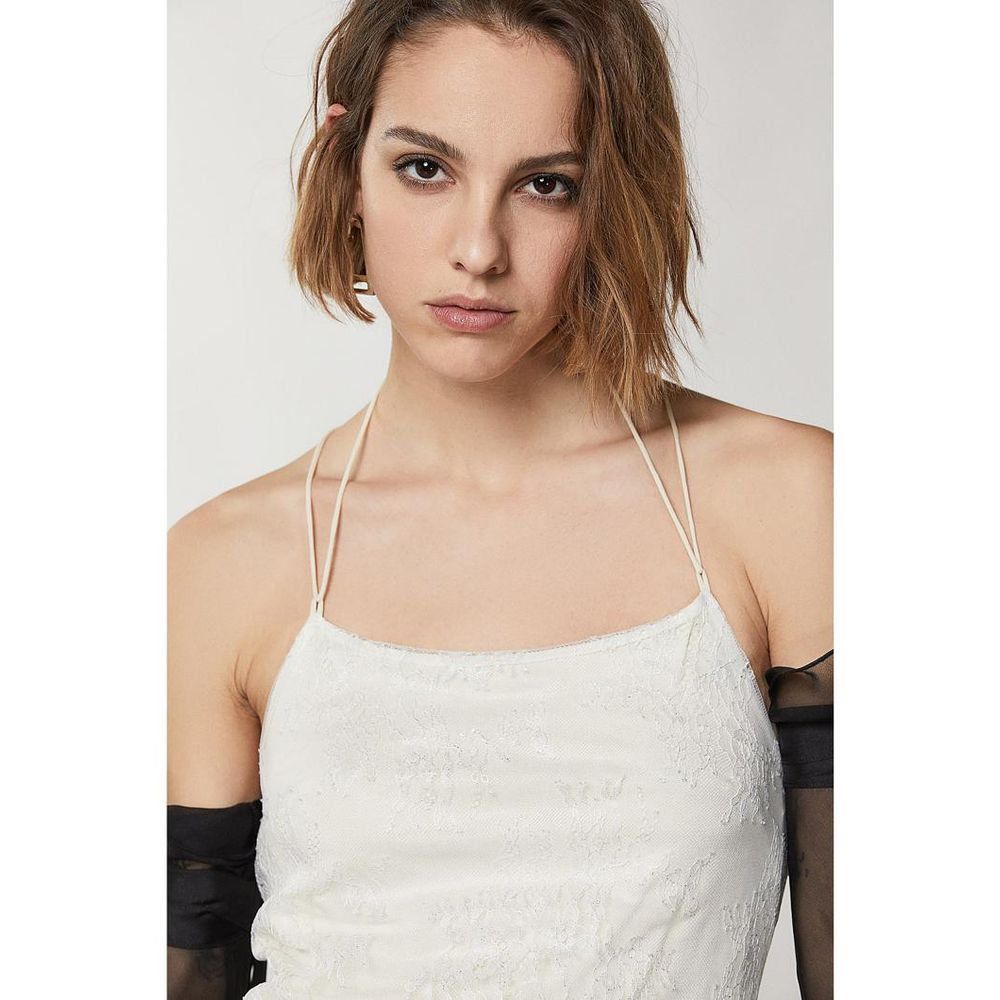 Patrizia Pepe Silver Polyamide Casual Dress
