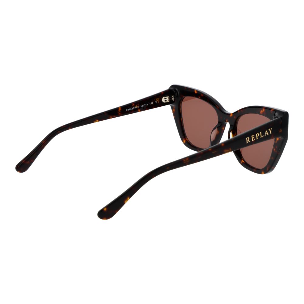 Replay Brown Plastic Sunglasses