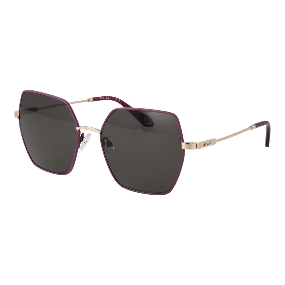 Replay Purple Metal Sunglasses