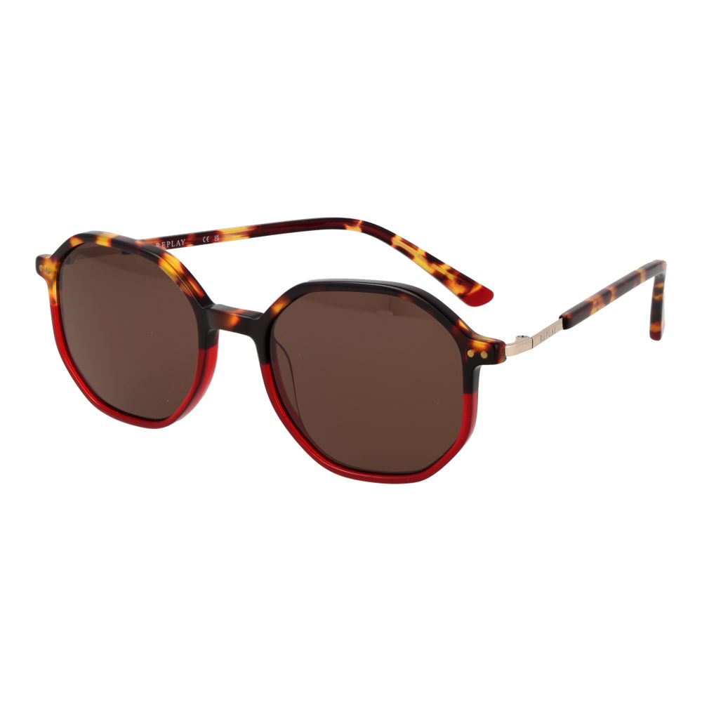 Replay Brown Plastic Sunglasses