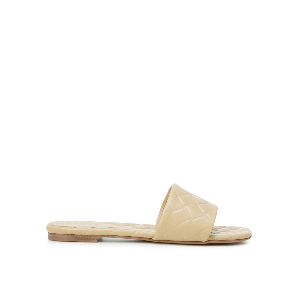 Bottega Veneta Beige Lamb Leather Sandals - BrandFit 88
