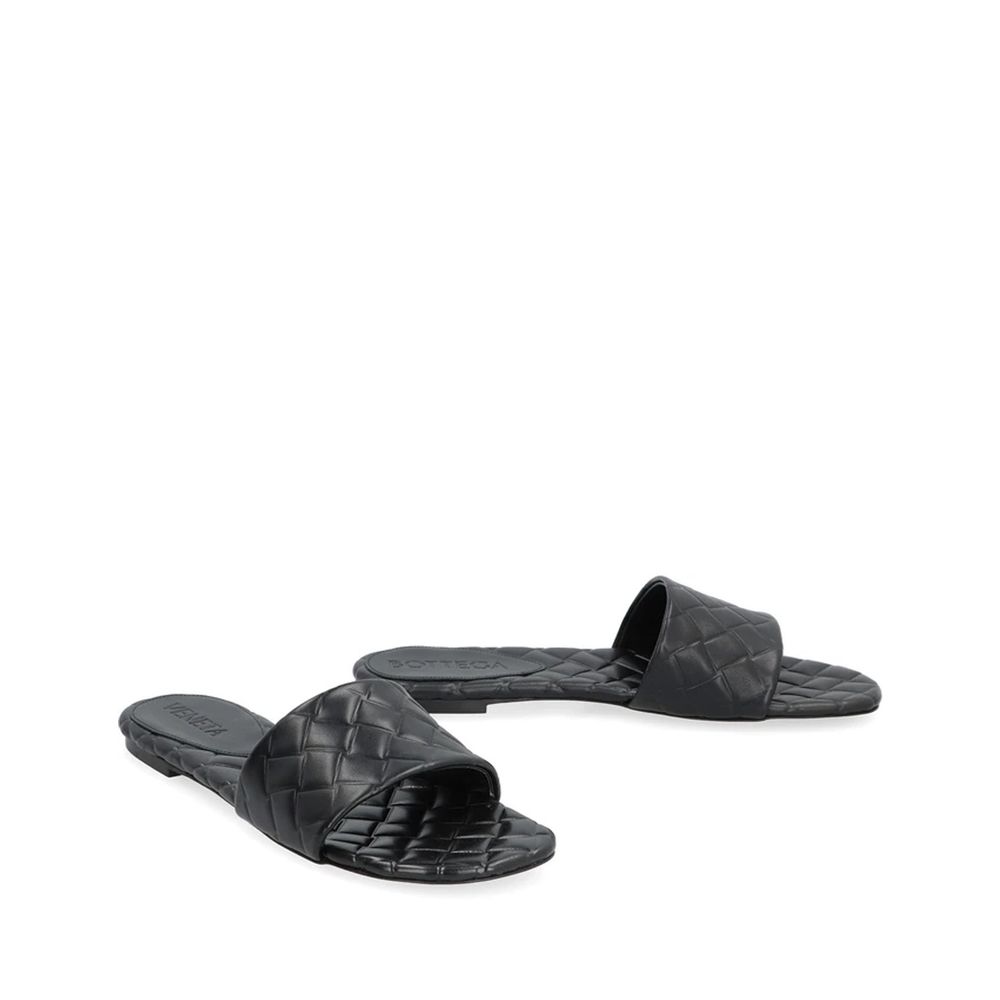 Bottega Veneta Black Lamb Leather Mules - BrandFit 88