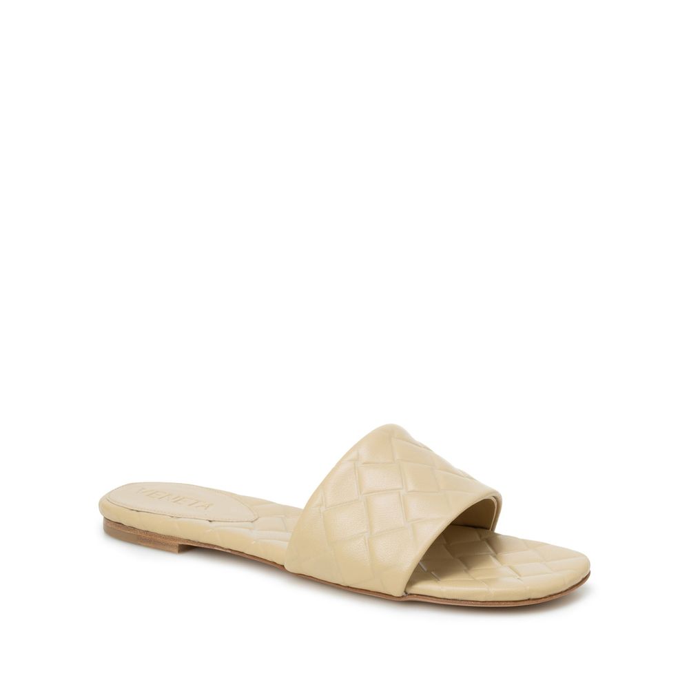 Bottega Veneta Beige Lamb Leather Sandals - BrandFit 88