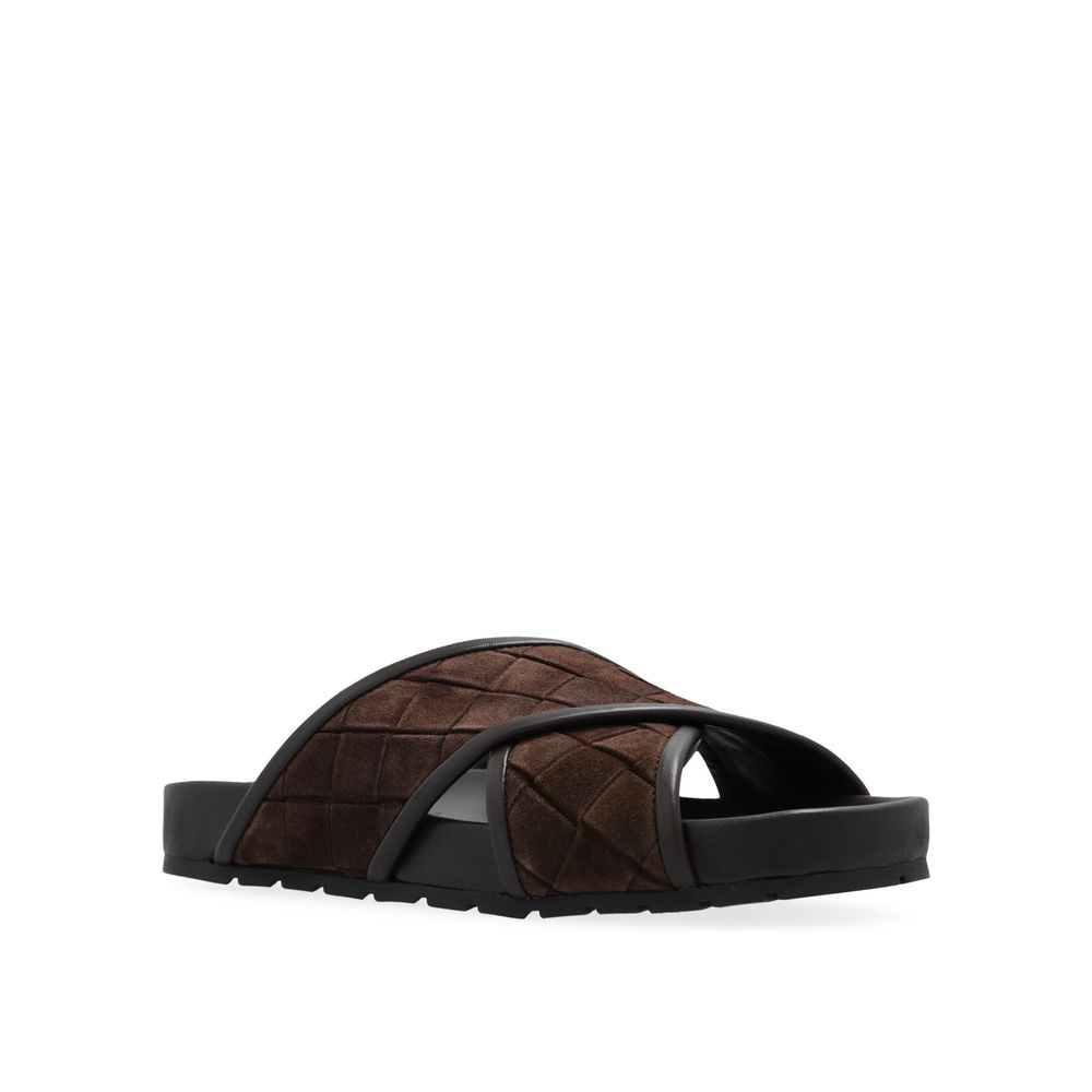 Bottega Veneta Brown Lamb Leather Sandals - BrandFit 88