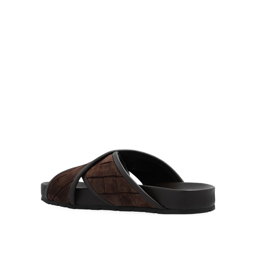 Bottega Veneta Brown Lamb Leather Sandals - BrandFit 88