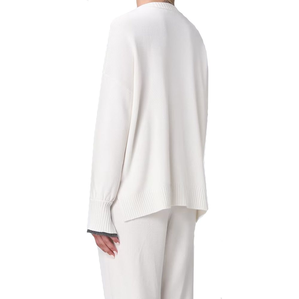 Brunello Cucinelli White Cashmere Cashmere Sweater - BrandFit 88