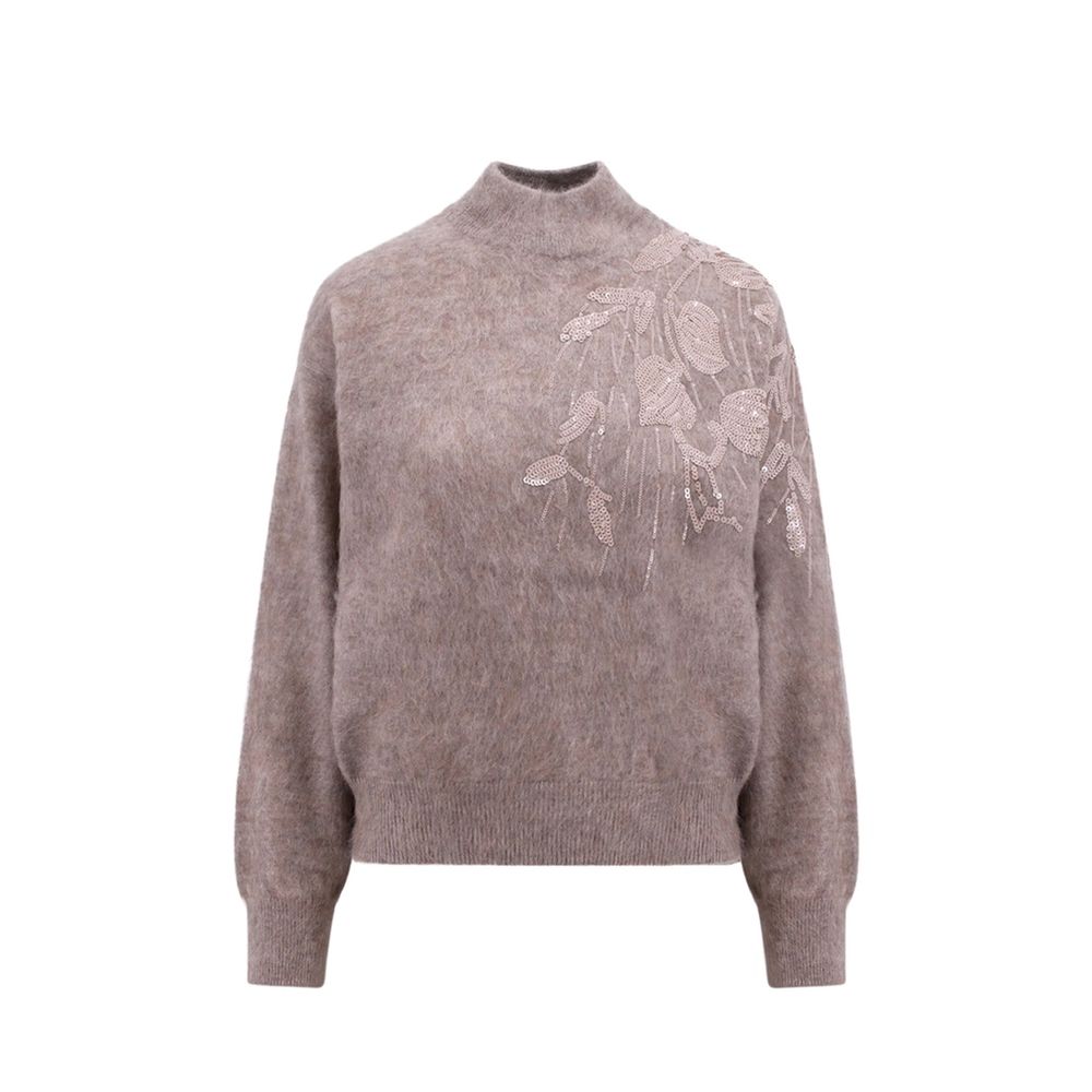 Brunello Cucinelli Beige Cashmere Sweatshirt - BrandFit 88