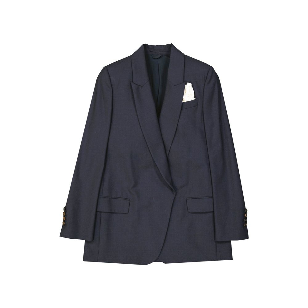 Brunello Cucinelli Blue Virgin Wool Jackets And Coat - BrandFit 88