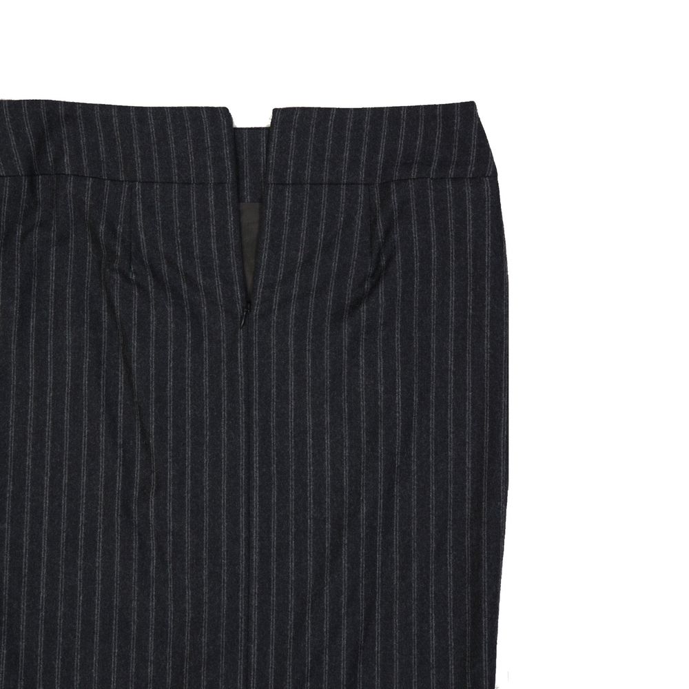 Brunello Cucinelli Gray Virgin Wool Midi Skirt - BrandFit 88