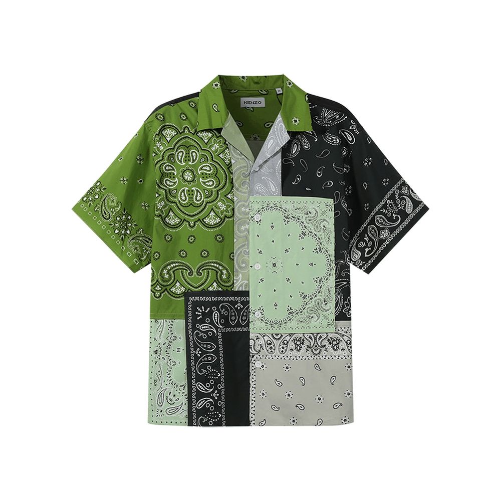 Kenzo Bicolor Cotton Shortsleeve Shirt - BrandFit 88