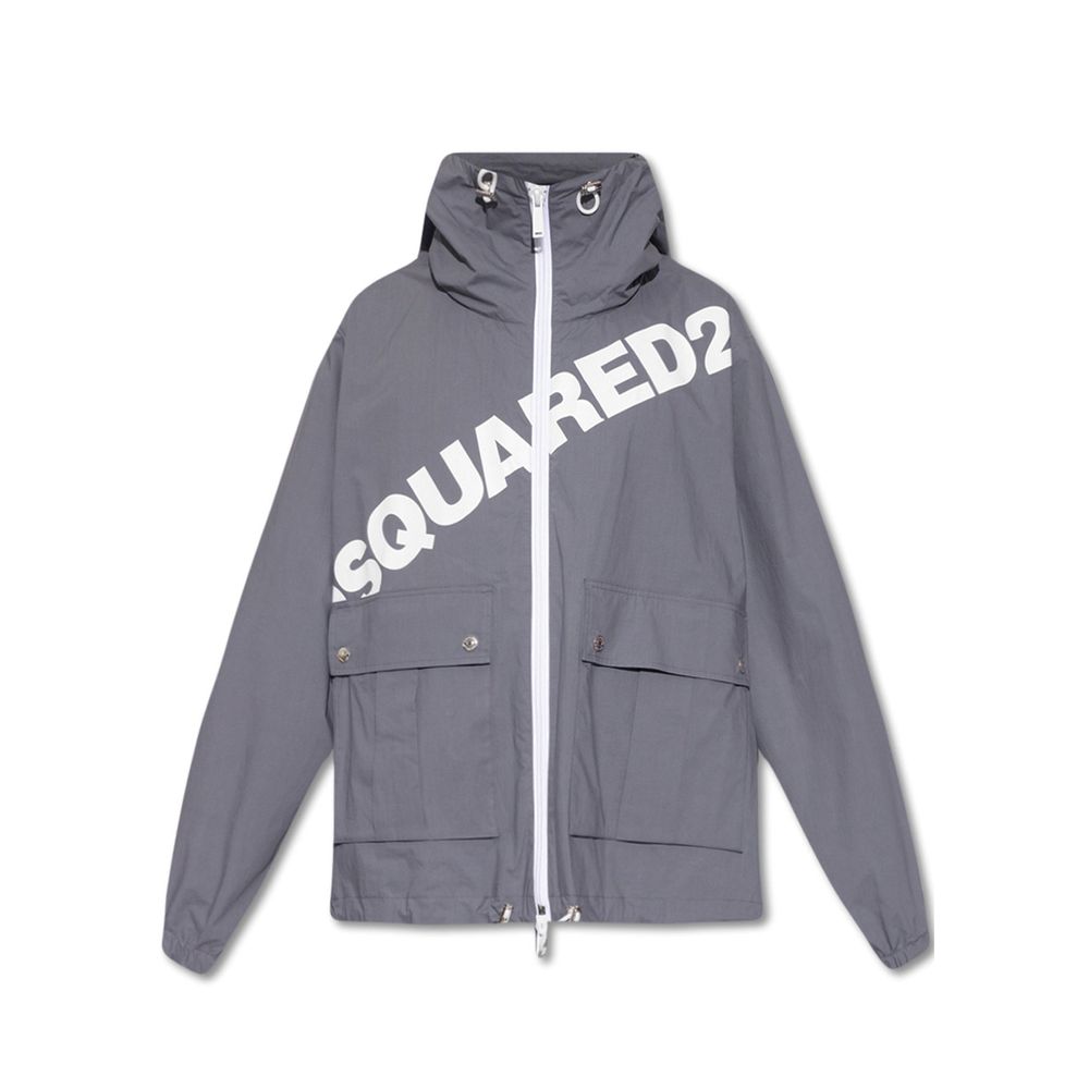 Dsquared² Gray Cotton Shell Jacket - BrandFit 88