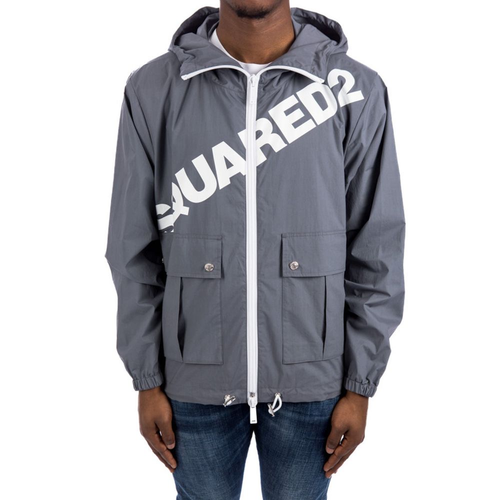 Dsquared² Gray Cotton Shell Jacket - BrandFit 88