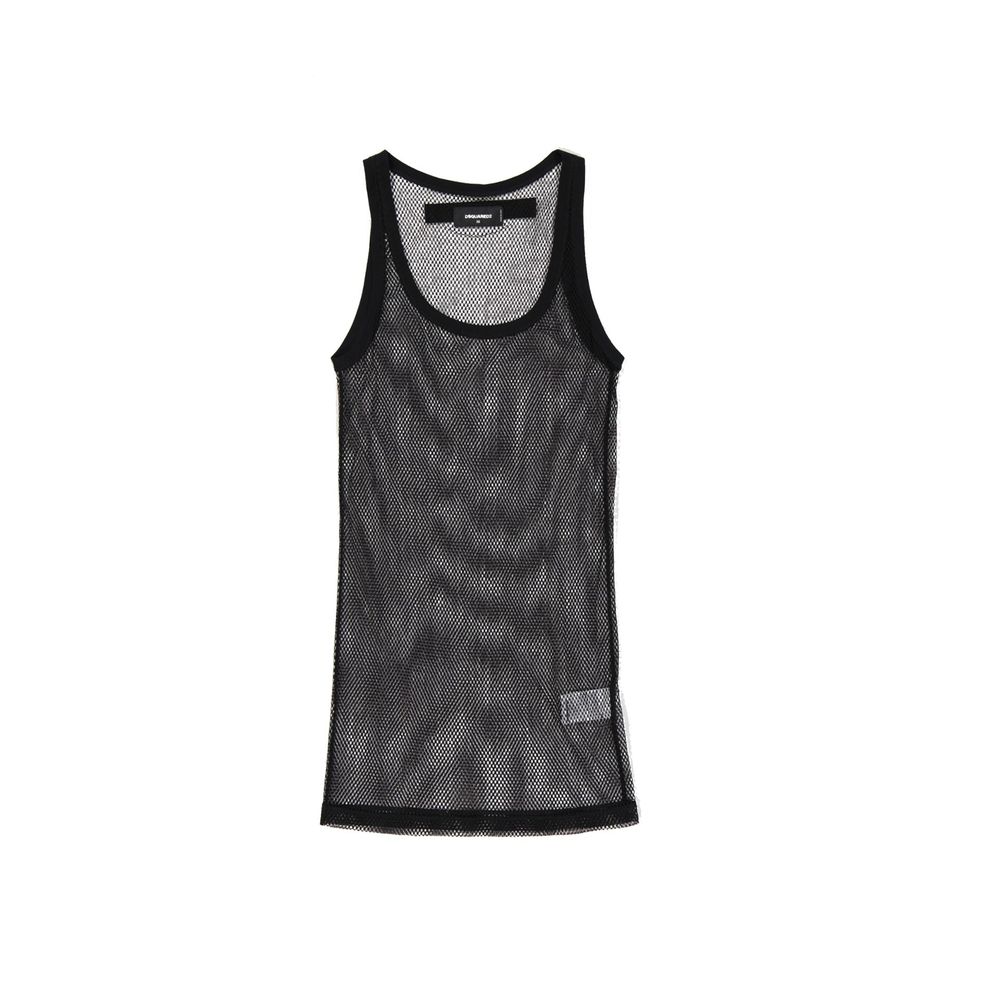 Dsquared² Black Cotton Tank Tops - BrandFit 88