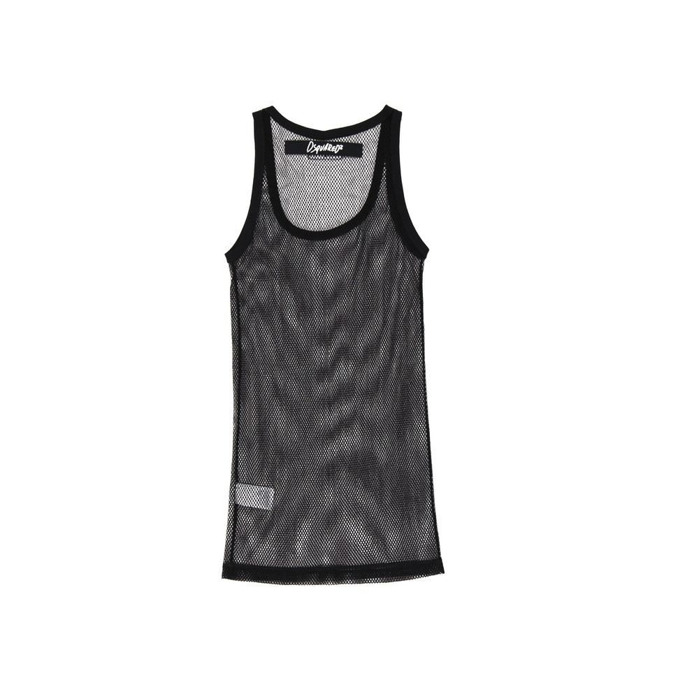 Dsquared² Black Cotton Tank Tops - BrandFit 88