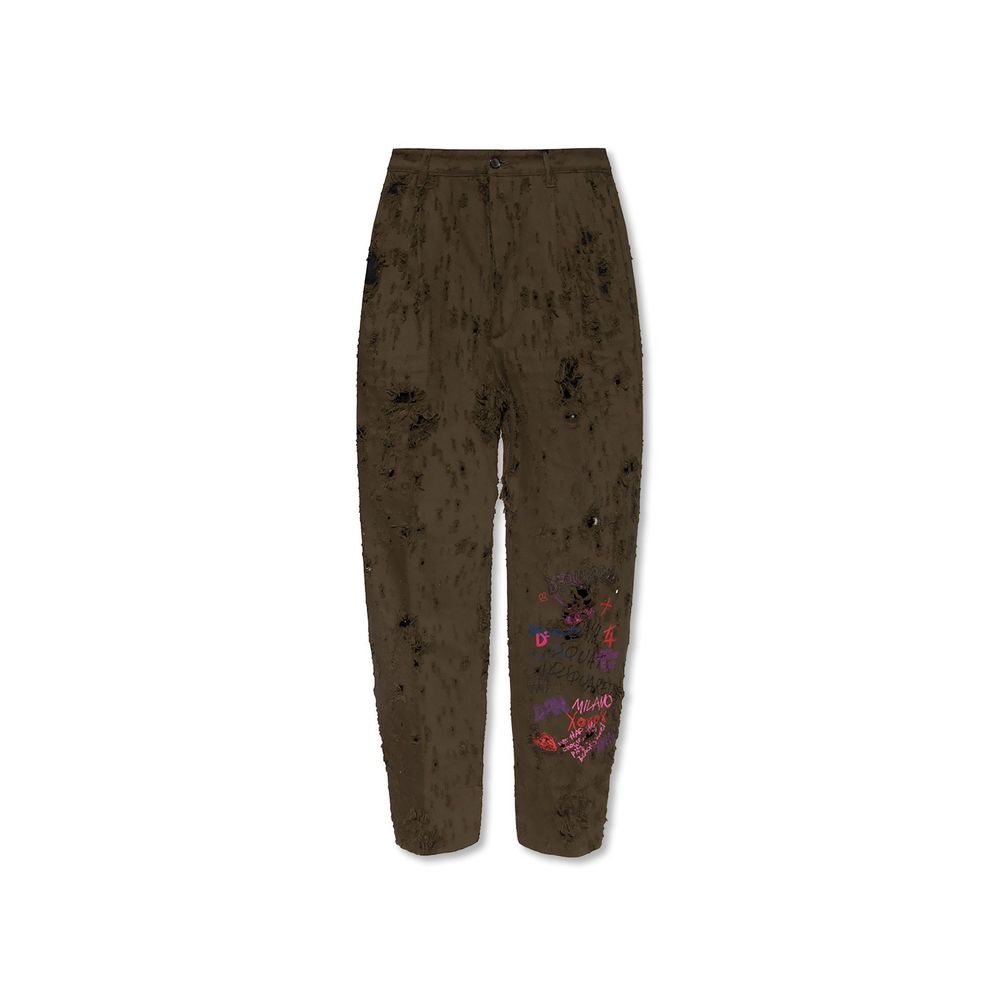 Dsquared² Bicolor Cotton Casual Pants - BrandFit 88