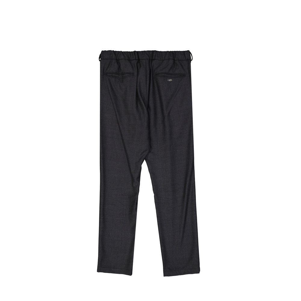 Herno Gray Wool Casual Pants