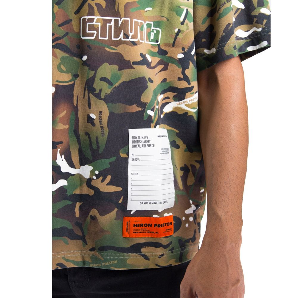Heron Preston Bicolor Cotton T-Shirt