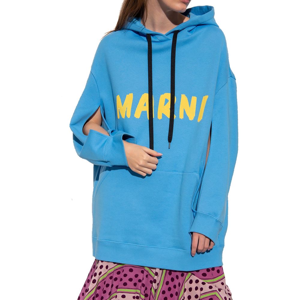 Marni Blue Cotton Sweatshirt