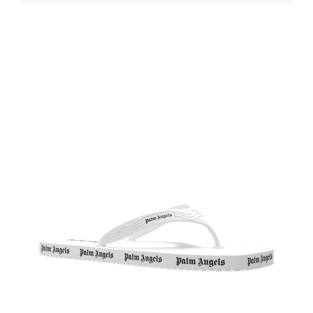 Palm Angels White Rubber Slides - BrandFit 88