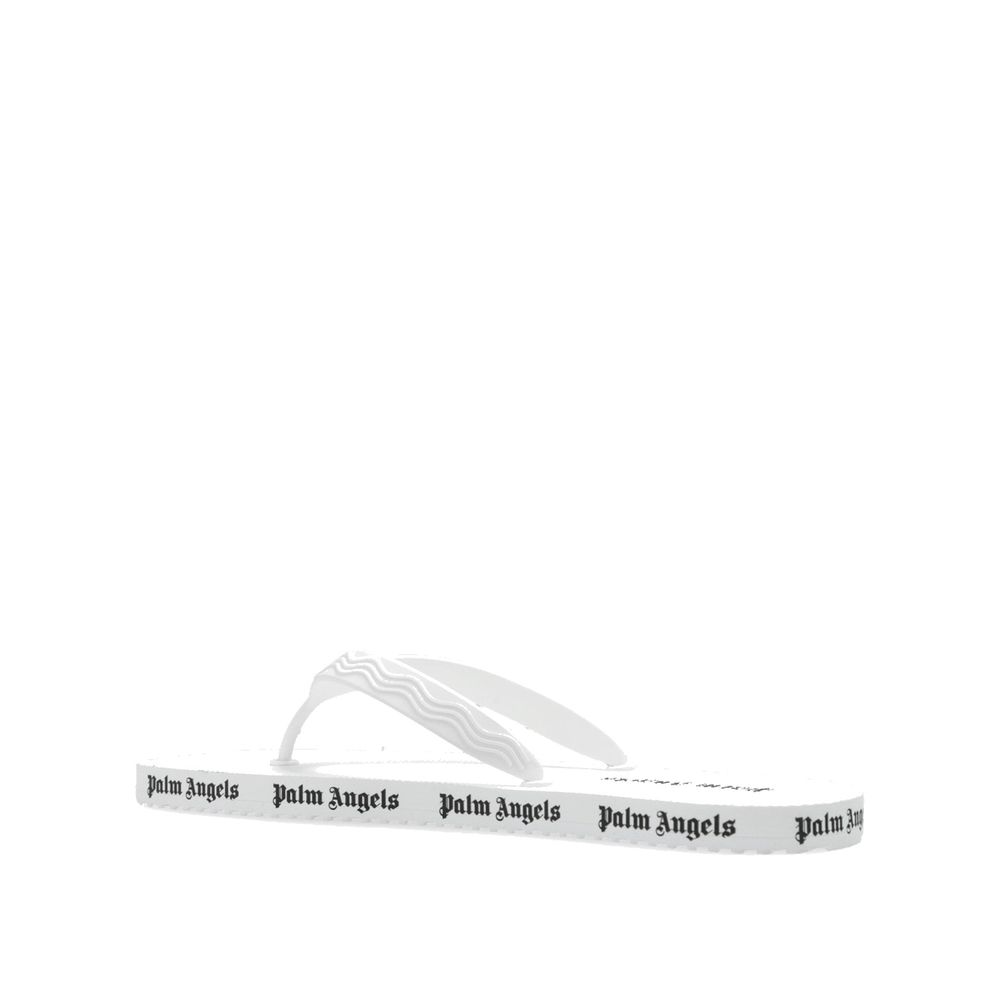 Palm Angels White Rubber Slides - BrandFit 88