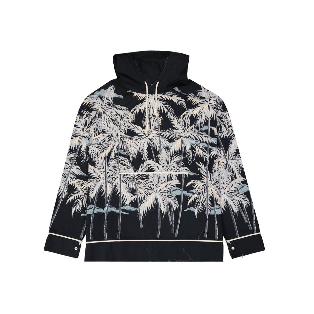 Palm Angels Black Cotton Pattern Shirt - BrandFit 88