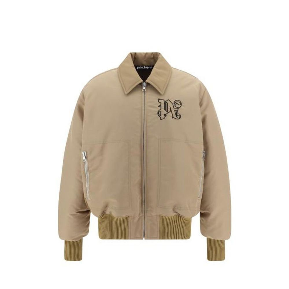 Palm Angels Beige Polyamide Bomber - BrandFit 88