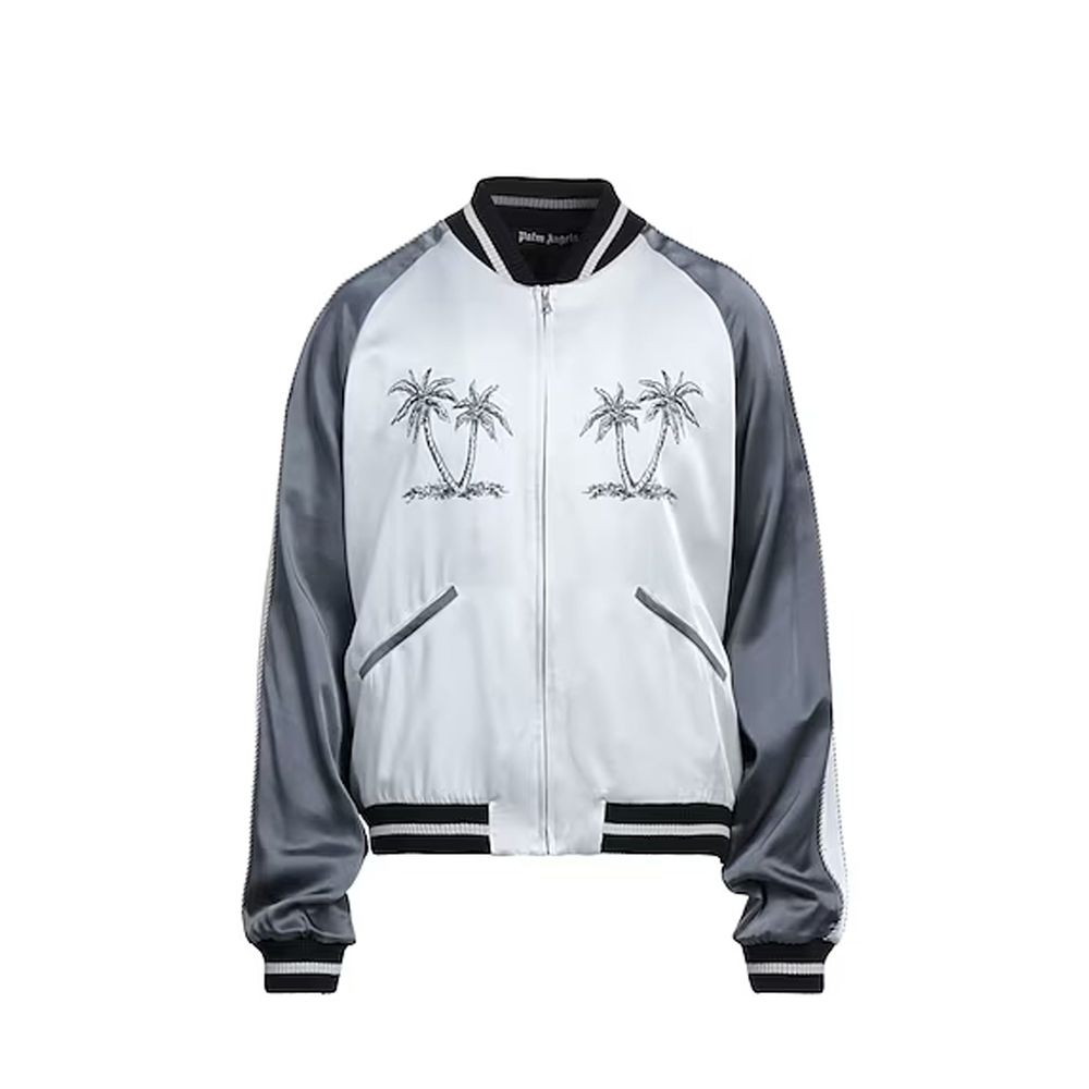 Palm Angels Gray Acetate Bomber - BrandFit 88