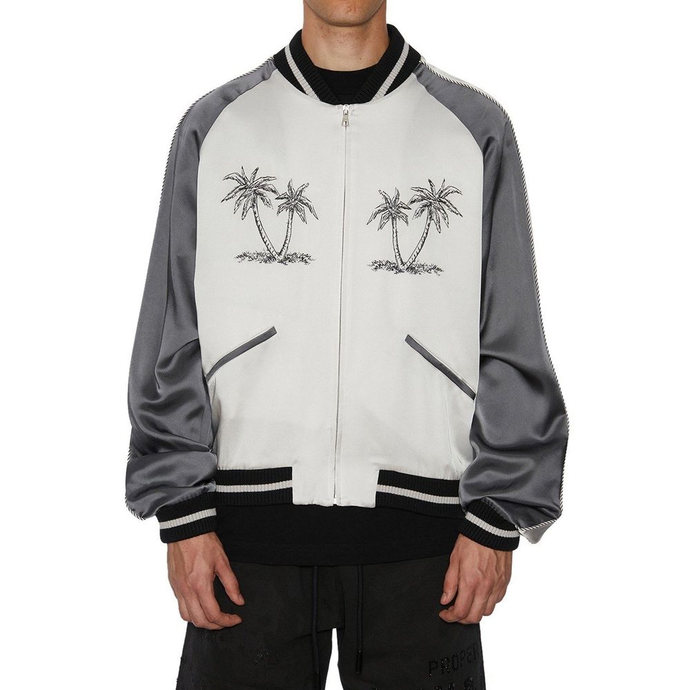 Palm Angels Gray Acetate Bomber - BrandFit 88