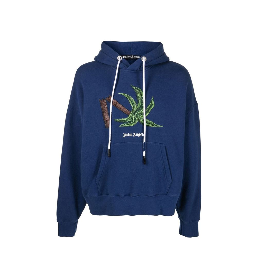 Palm Angels Blue Cotton Sweatshirt - BrandFit 88