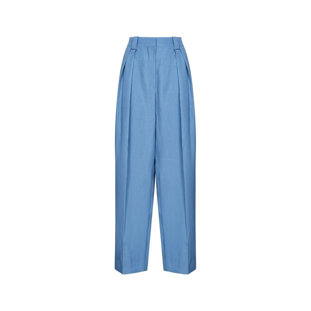 Stella McCartney Blue Linen Casual Pants - BrandFit 88