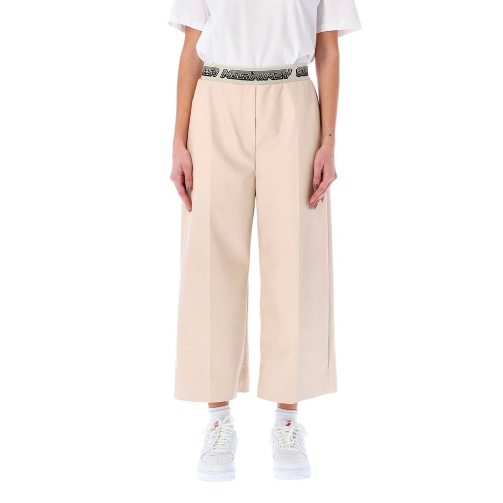 Stella McCartney Beige Viscose Cropped Pants - BrandFit 88
