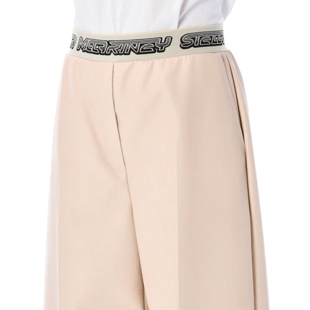 Stella McCartney Beige Viscose Cropped Pants - BrandFit 88