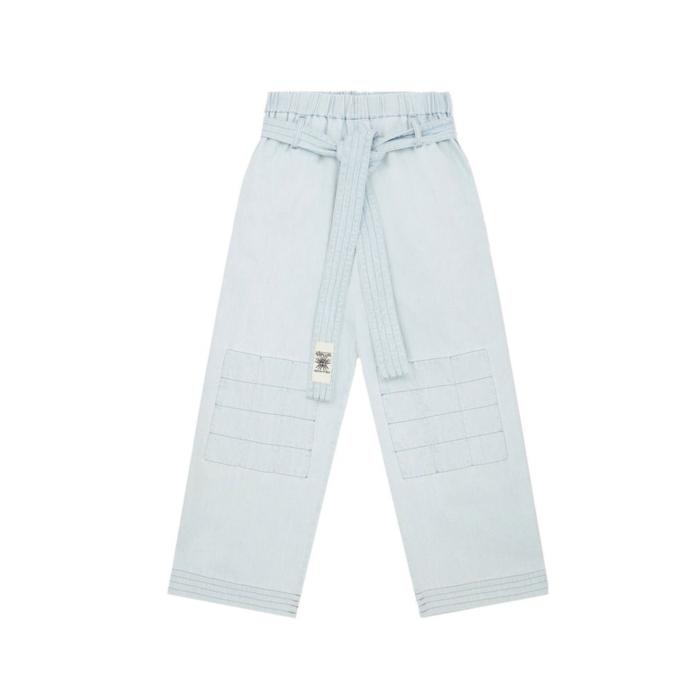Stella McCartney Blue Cotton Casual Pants - BrandFit 88
