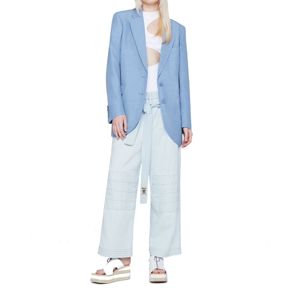 Stella McCartney Blue Cotton Casual Pants - BrandFit 88