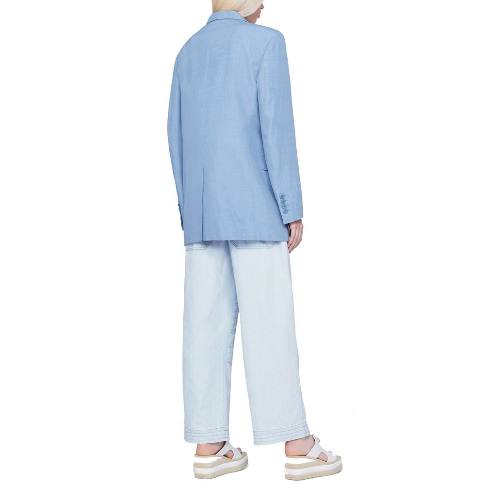 Stella McCartney Blue Cotton Casual Pants - BrandFit 88