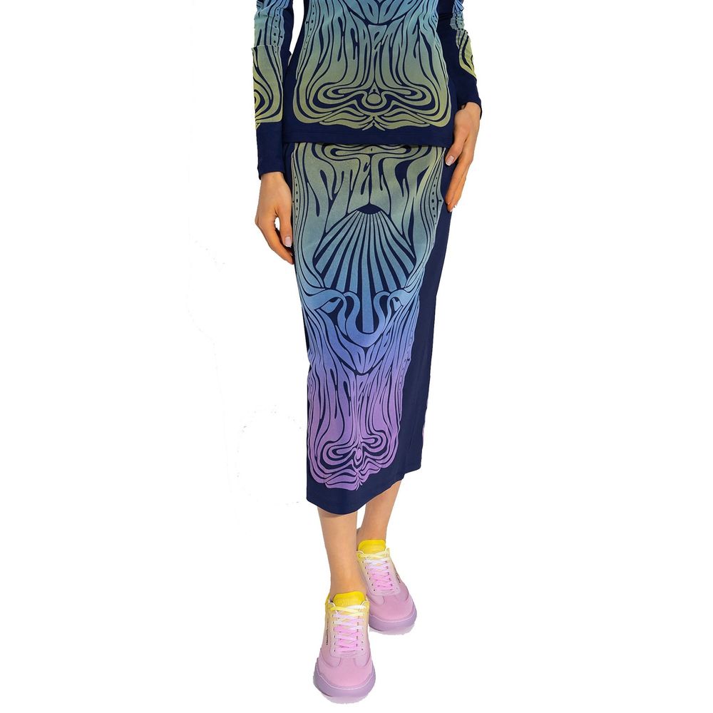 Stella McCartney Blue Polyamide Midi Skirt - BrandFit 88