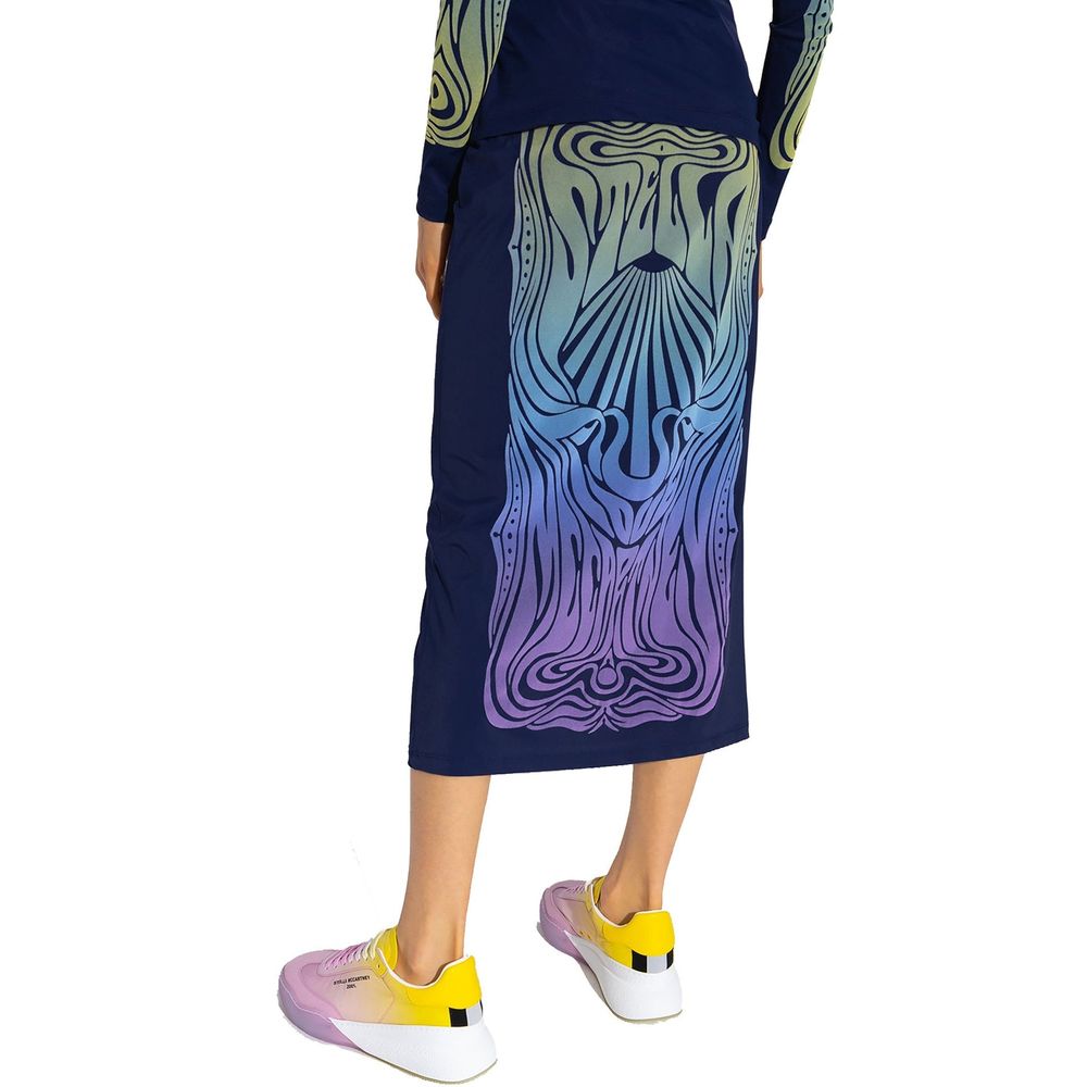 Stella McCartney Blue Polyamide Midi Skirt - BrandFit 88