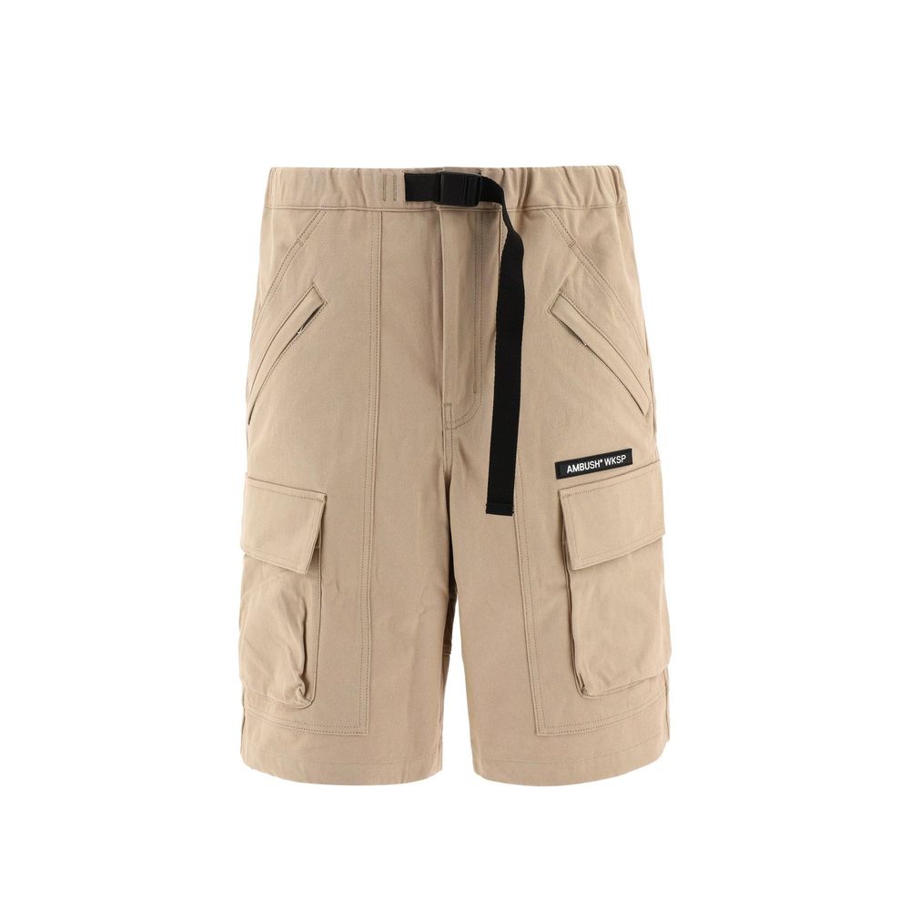 Ambush Beige Cotton Bermuda Shorts - BrandFit 88