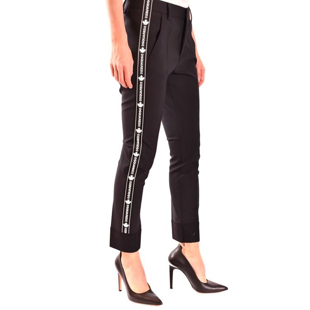 Dsquared² Black Wool Dress Pants - BrandFit 88