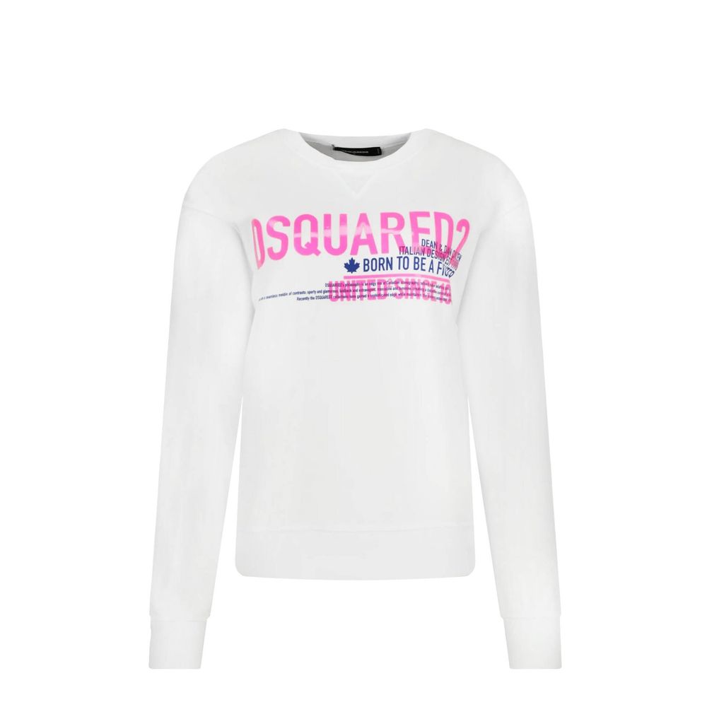 Dsquared² White Cotton Sweatshirt - BrandFit 88