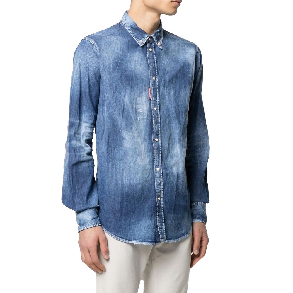 Dsquared² Blue Denim Shirt - BrandFit 88