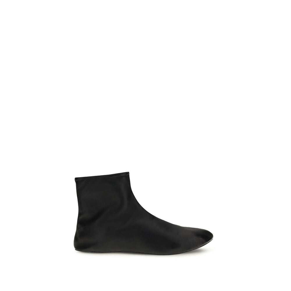 The Row Black Lamb Ovis Aries Aries Ankle Boots - BrandFit 88