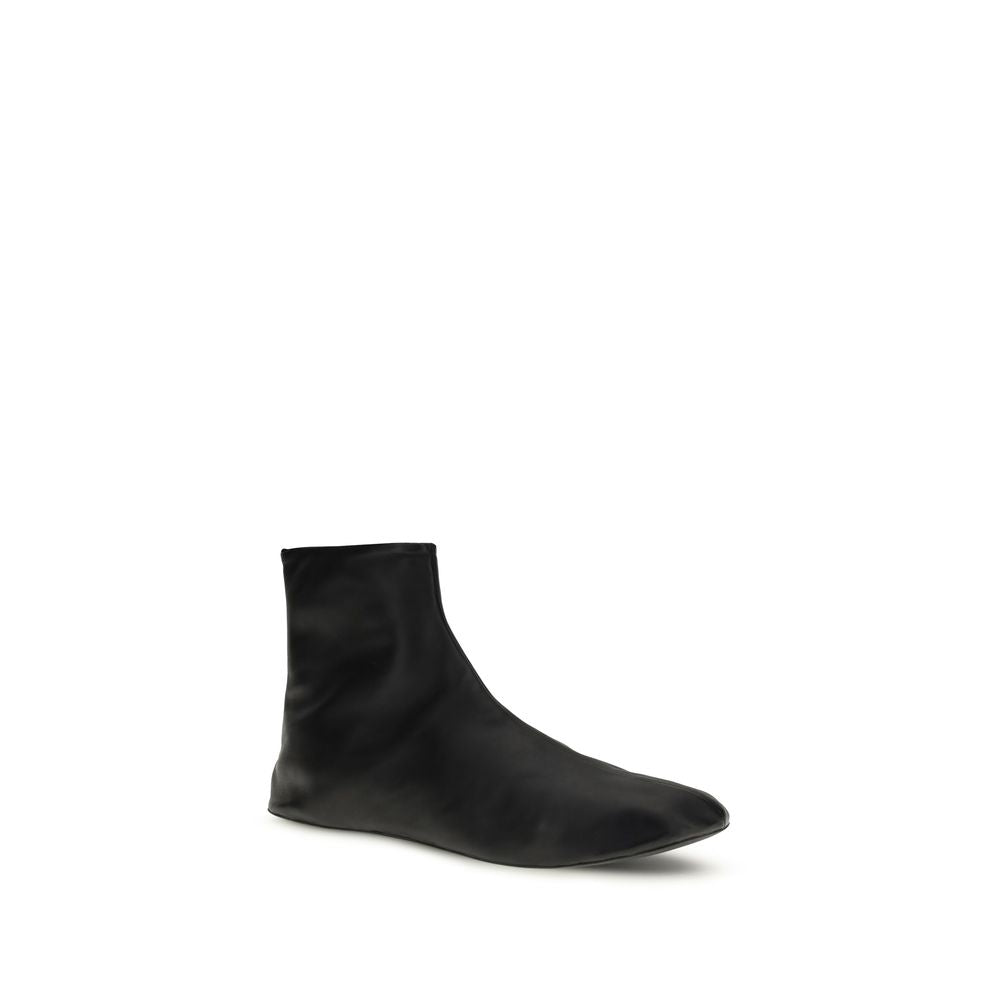 The Row Black Lamb Ovis Aries Aries Ankle Boots - BrandFit 88
