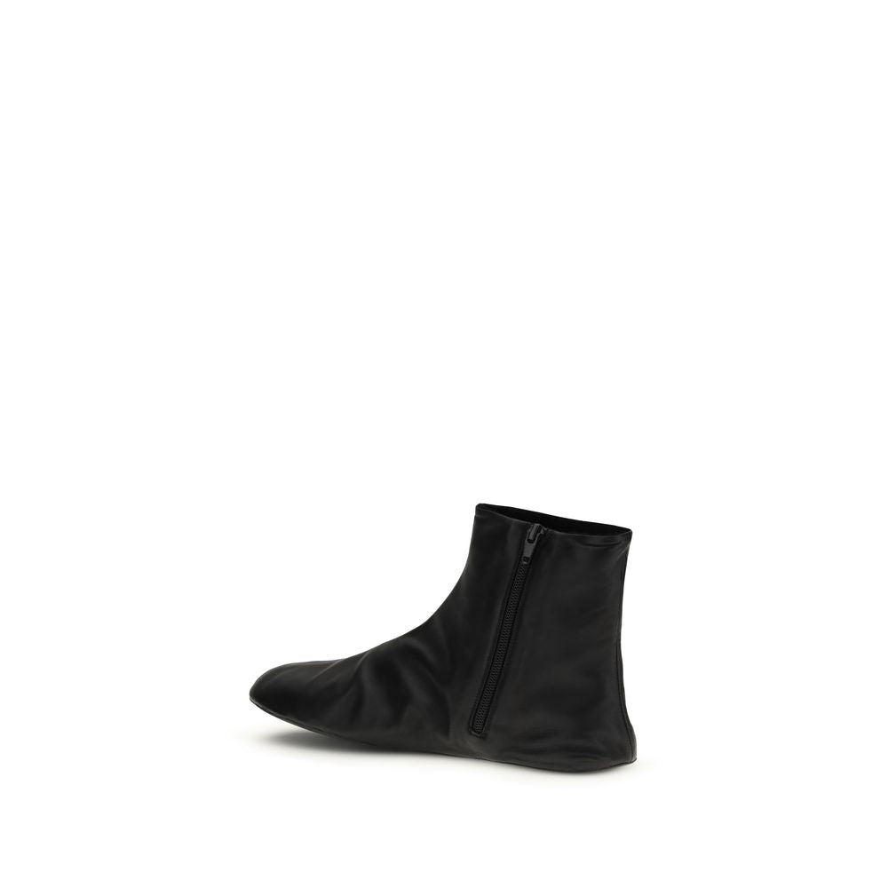 The Row Black Lamb Ovis Aries Aries Ankle Boots - BrandFit 88