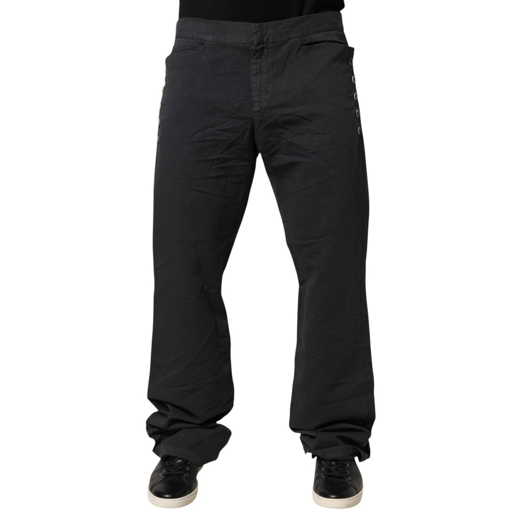 Just Cavalli Black Straight Fit Mid Waist Denim Trouser Jeans - BrandFit 88